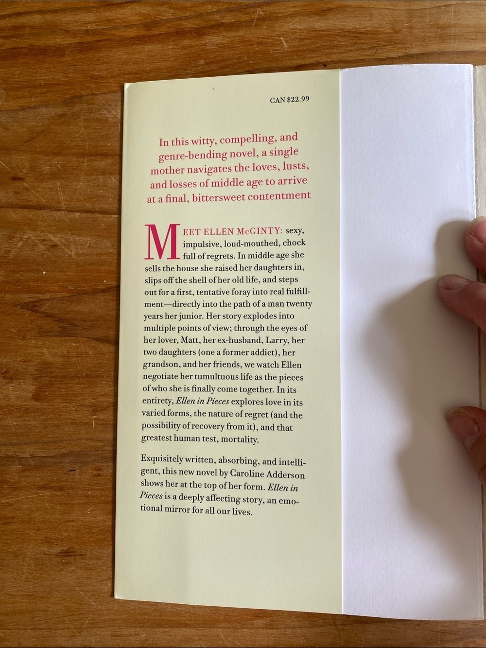 Softcover “Ellen in Pieces” Novel by Caroline Adderson - Picture 2 of 5